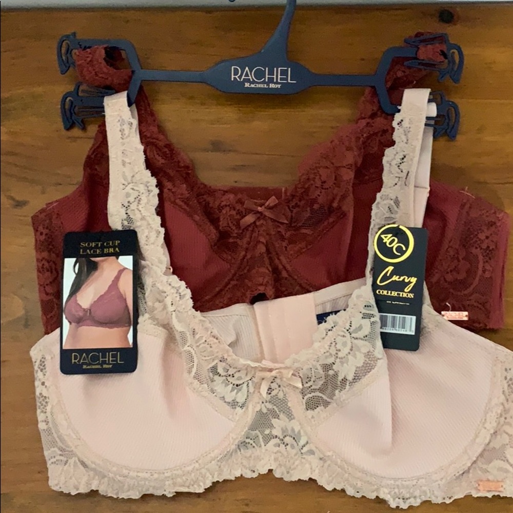 NWT Unlined Ribbed and Lace Bras